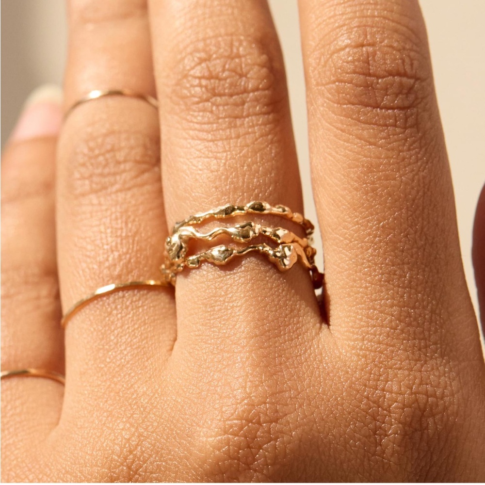 CATBIRD x The Met Cloud Stacking Ring
14k Solid Gold - Picture 3 of 8